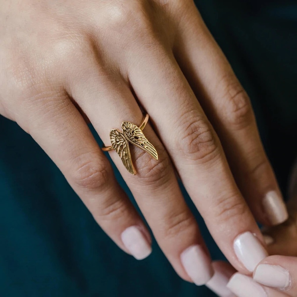 Alex and Ani Guardian Angel Statement Ring